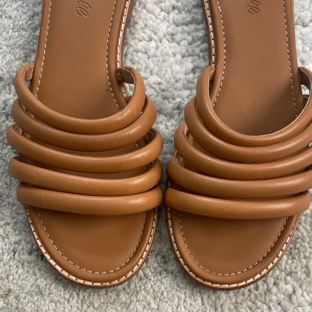 Madewell Addie Leather Slide Sandal - Picture 3 of 8